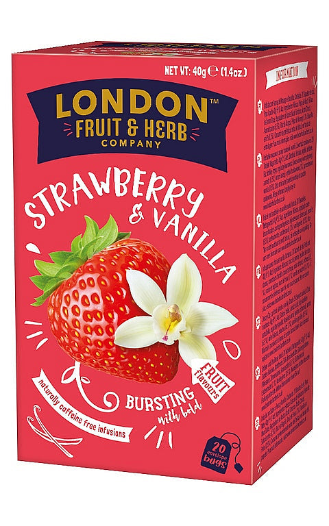 London Fruit & Herb Strawberry & Vanilla Tea 20 bags