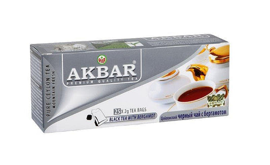 AKBAR Premium Pure Ceylon Black Tea with Bergamot 25 teabags