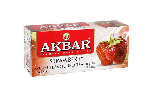 AKBAR Strawberry Black Tea 20 teabags