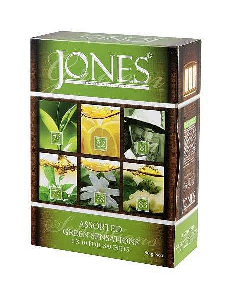 JONES Assorted Green Sensation Tea Collection 6x10x1,5g