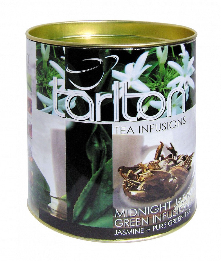 TARLTON Green Tea Infusions Midnight Jasmine jar 100g