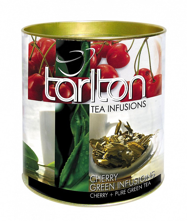 TARLTON Green Tea Infusions Cherry jar 100g