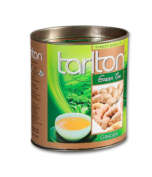 TARLTON Green Tea Infusions Ginger jar 100g