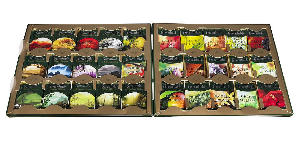 Greenfield Premium Tea Collection 30 Varieties 120 teabags