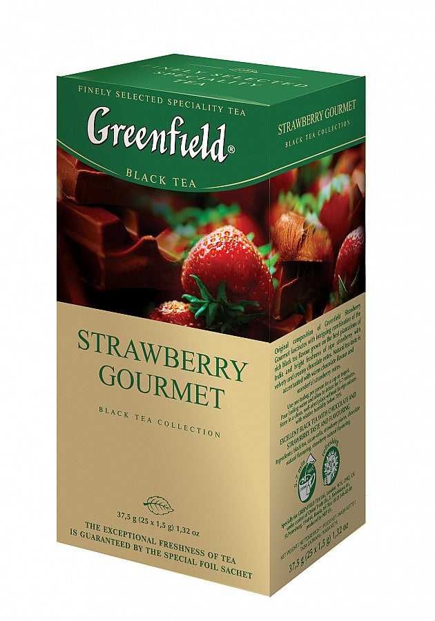 Greenfield Black Tea Strawberry Gourmet 25x1.5g