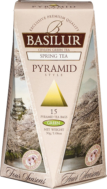 BASILUR Four Seasons Spring Tea Pyramid 15x2g