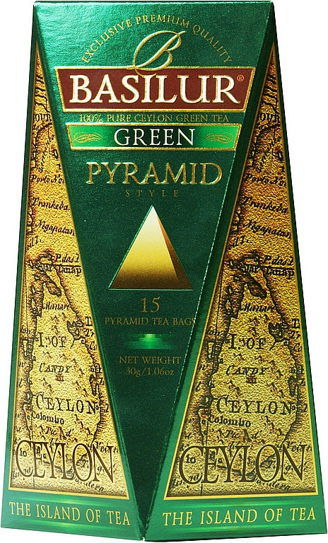 BASILUR Island of Tea Green Pyramid 15x2g