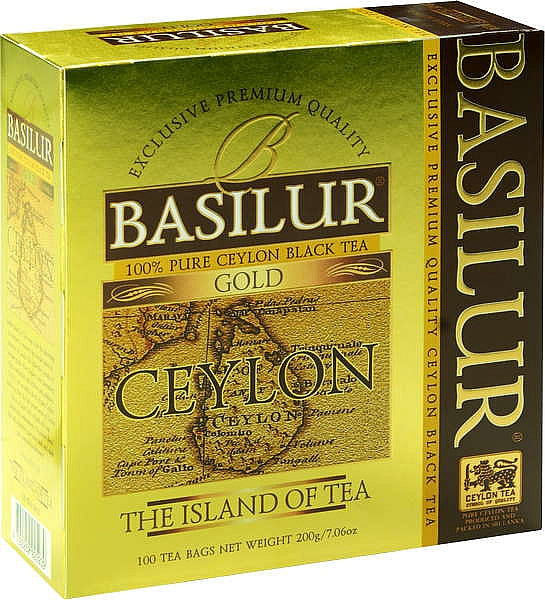 BASILUR Island of Tea Gold Ceylon 100x2g