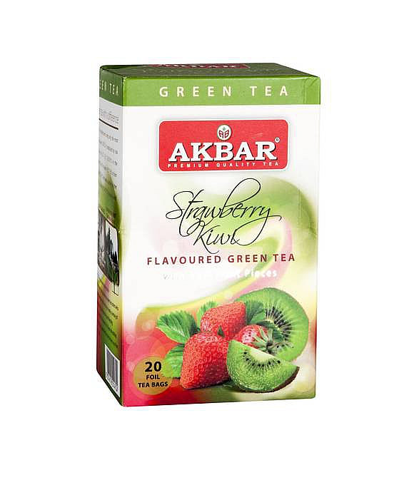 AKBAR Strawberry Kiwi Green Tea 20 teabags