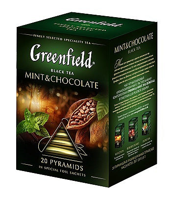 Greenfield Black Tea Mint & Chocolate pyramid 20x1,8g