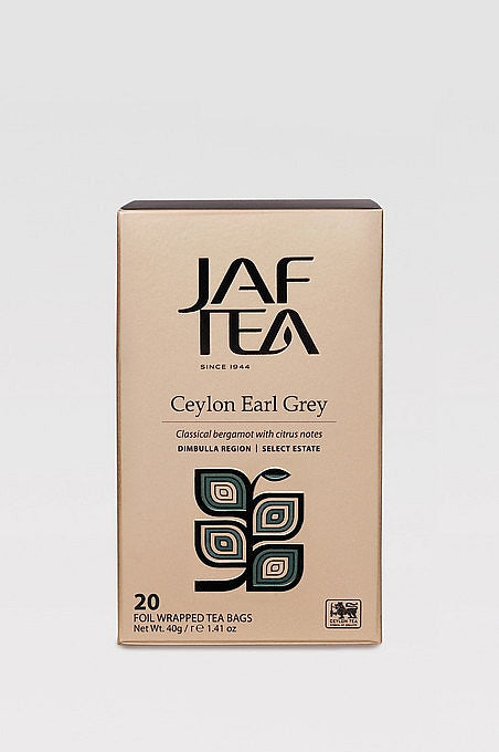 JAFTEA Black Ceylon Earl Gray 20x2g