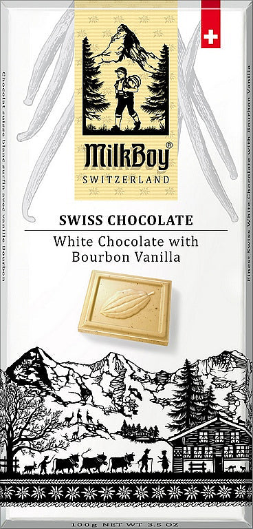 MILKBOY SWISS White chocolate Bourbon Vanilla 100g