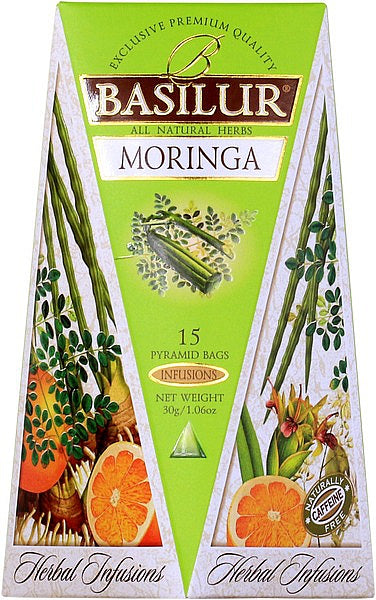 BASILUR Herbal Infusions Moringa Pyramid 15x2g