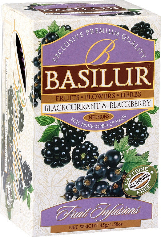 BASILUR Fruit Infusions Blackcurrant & Blackberry 25x1,8g