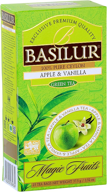 BASILUR Magic Fruits Green Tea Apple & Vanilla 25x1.5g