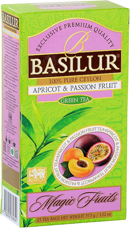 BASILUR Magic Fruits Green Tea Apricot & Passion Fruit 25x1.5g