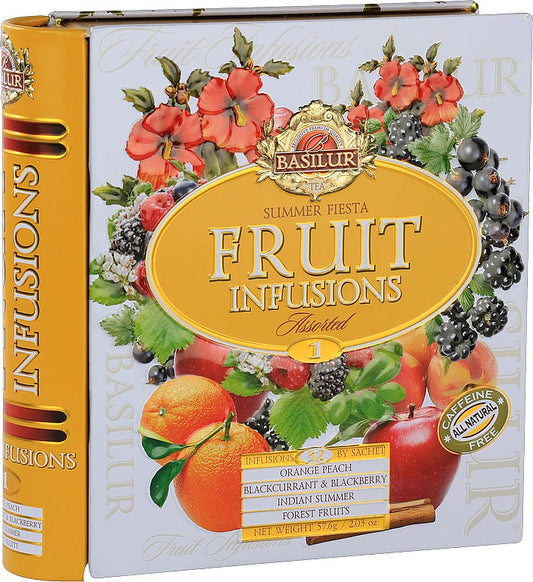 BASILUR Fruit Infusions Book Summer Fiesta tin 32x1,8g