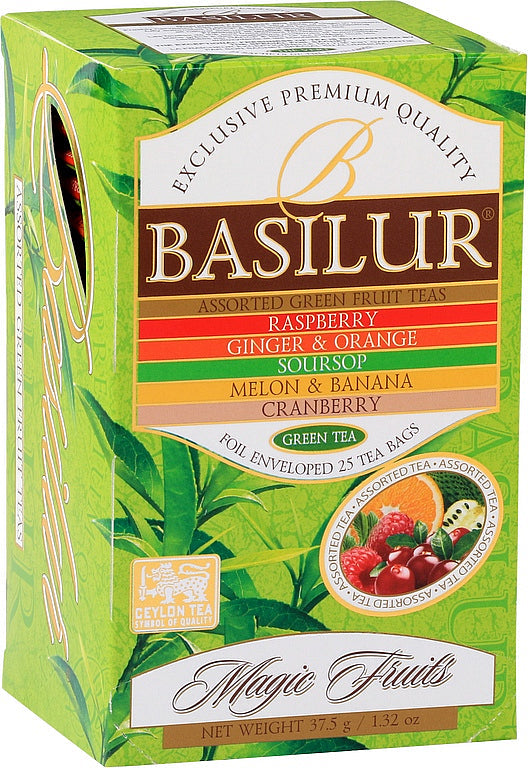 BASILUR Magic Fruits Green Assorted 25x1,5g