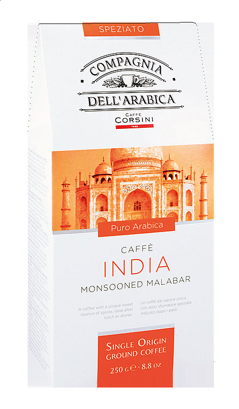 CORSINI India Monsooned Malabar roasted ground coffee 250g