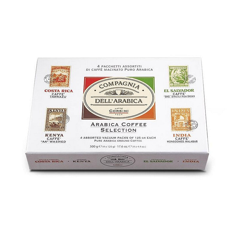 CORSINI Arabica Coffee Selection Paper Gift Pack 4x125g