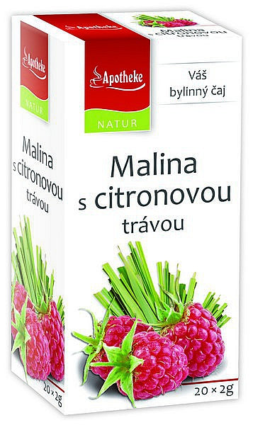 Apotheke Natur Raspberry with Lemon grass Herbal Tea 20 teabags