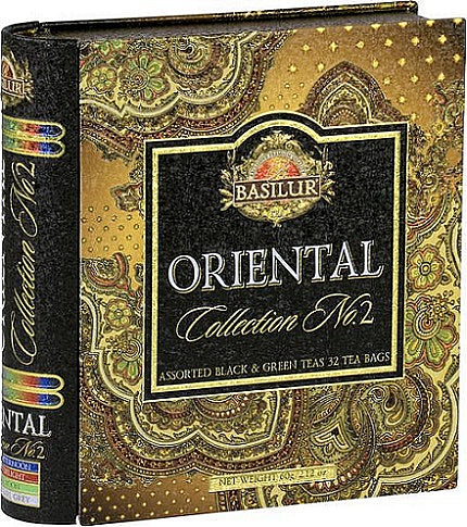 BASILUR Oriental Collection No.2 Book Assorted tin 32 teabags