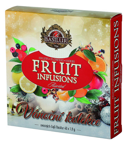 BASILUR Fruit Infusions Assorted Christmas Collection 40 teabags