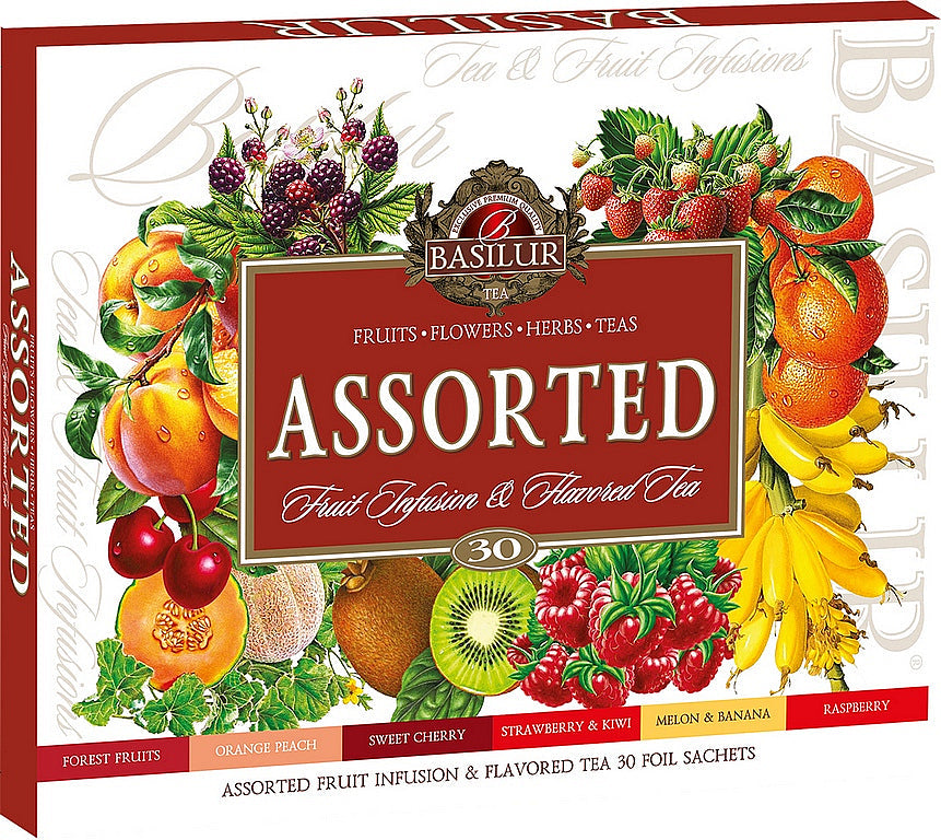 BASILUR Assorted Fruit & Flavored Tea cover 30 teabags