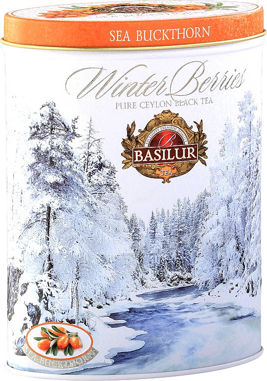 BASILUR Winter Berries Sea Buckthorn tin 100g