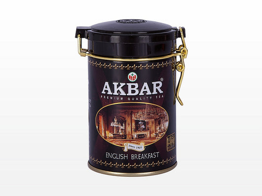 AKBAR English Breakfast Ceylon Tea tin 100g