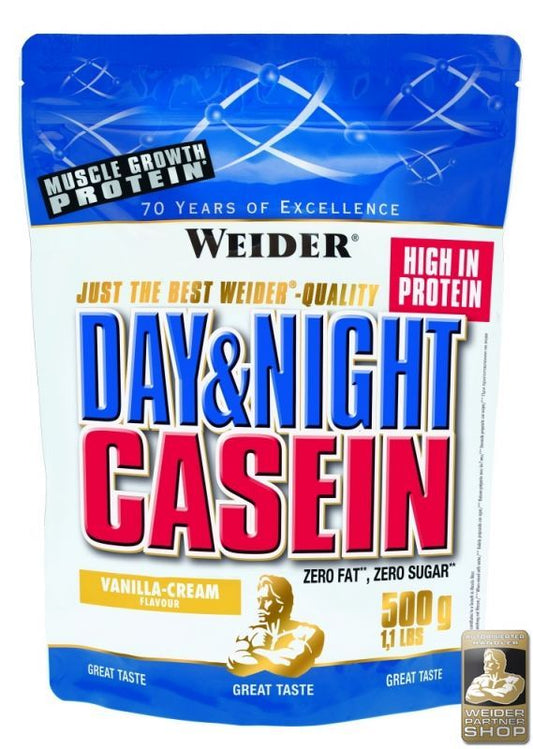 WEIDER Day & Night Casein vanilla 500 g