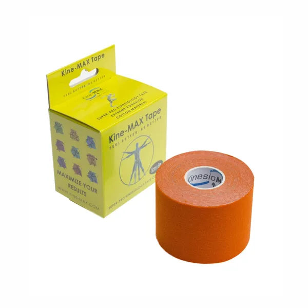 KineMAX SuperPro Cotton 5 cm x 5 m kinesiological tape 1 pc orange