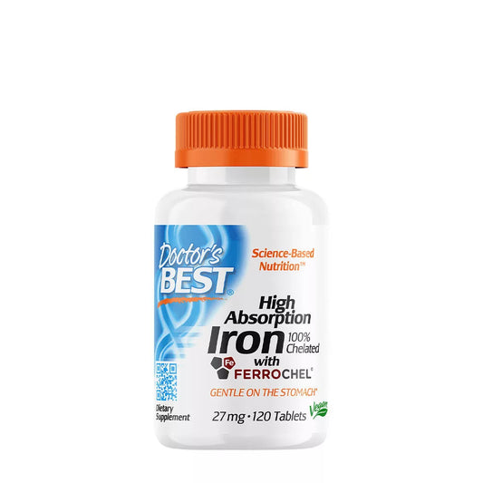 DOCTOR'S BEST HIGH ABSORPTION IRON 27 MG (120 TABLETS)