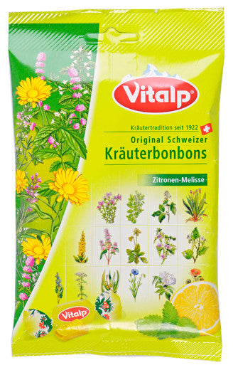 Original Swiss candies VITALP lemon balm 75g