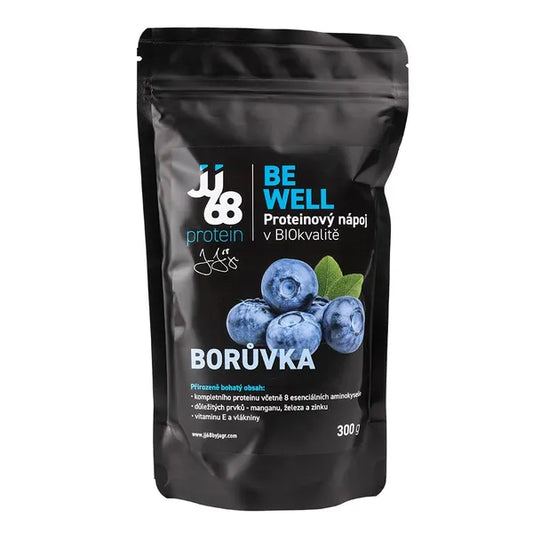 JJ68 Be Well Protein drink Blueberry BIO 300 g