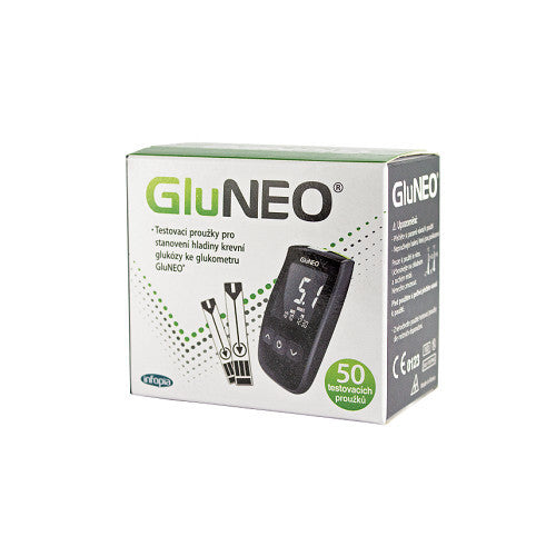 GLUNEO DIAGNOSTIC STRIPES Blood Sugar Tester 50 pcs