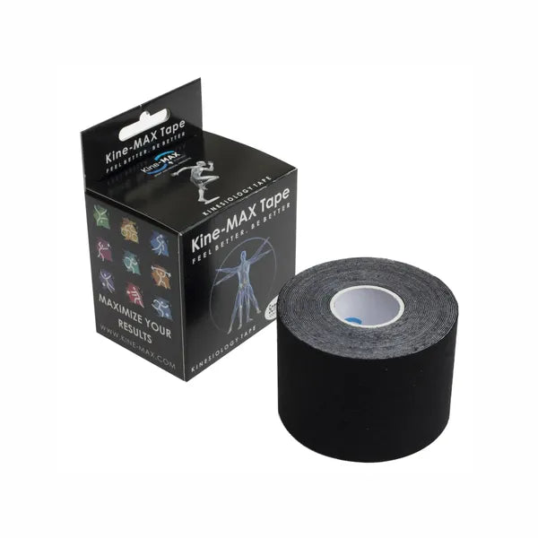 KineMAX Classic 5 cm x 5 m kinesiological tape 1 pc Black