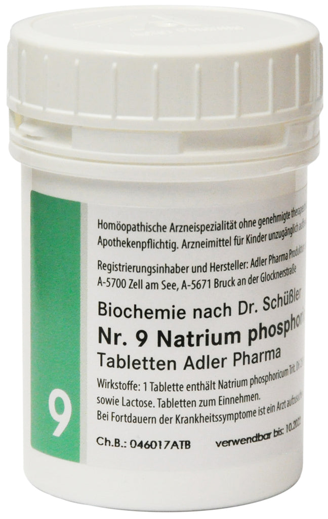 Adler Schuessler Salt No.9 Sodium phosphoricum D6, 100 Chewable Tablets