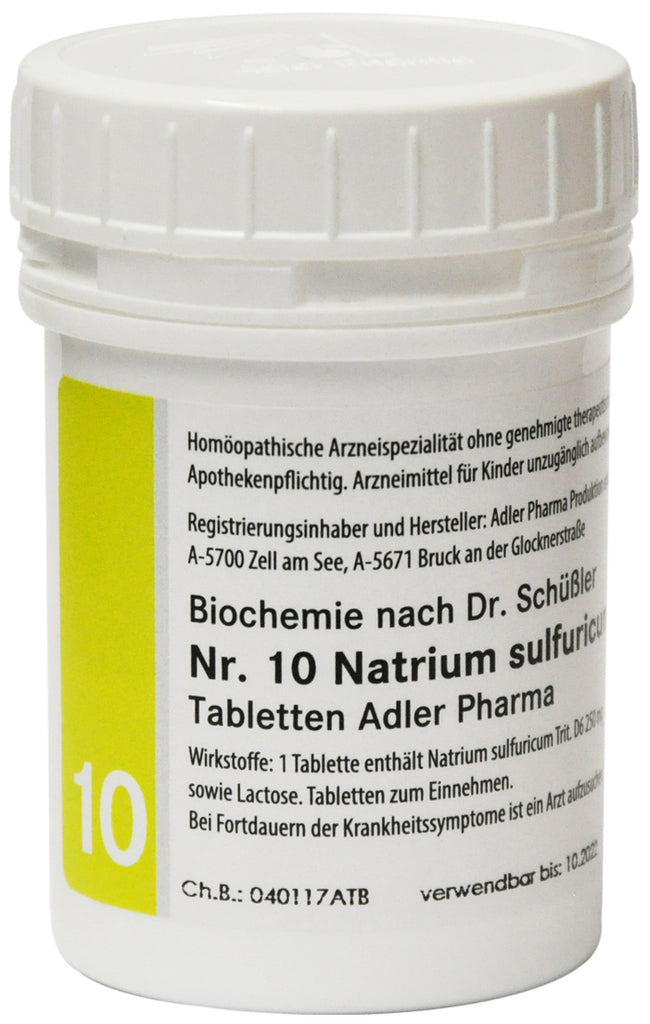 Adler Schuessler No.10 Sodium sulfuricum D6, 1000 g