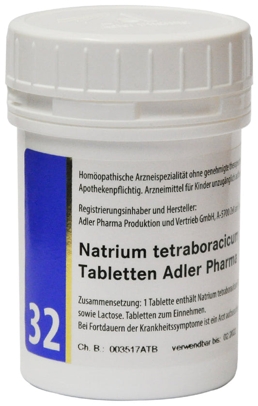 Adler Schuessler Salt No.32 Sodium tetraboracicum D12, 100 Chewable Tablets