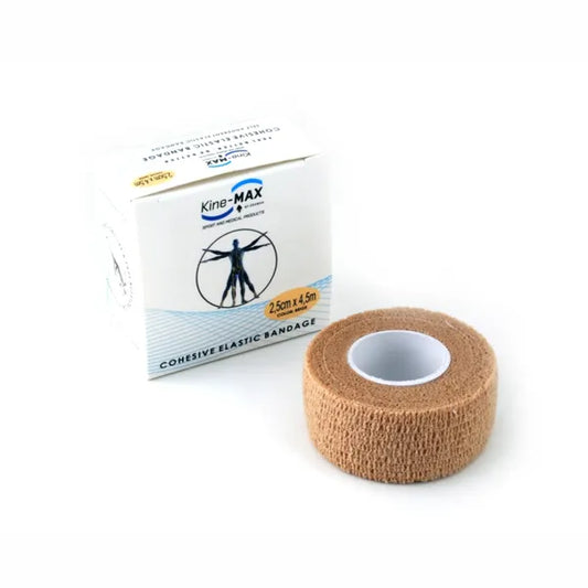 KineMAX Cohesive 2.5 cm x 4.5 m elastic self-fixing bandage 1 pc Beige