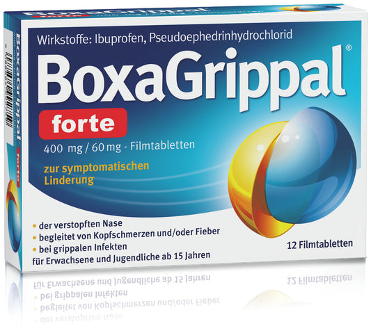 BoxaGrippal forte 400 mg/60 mg 12 film-coated tablets