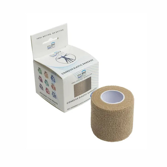 KineMAX Cohesive 5 cm x 4.5 m elastic self-fixing bandage 1 pc Beige