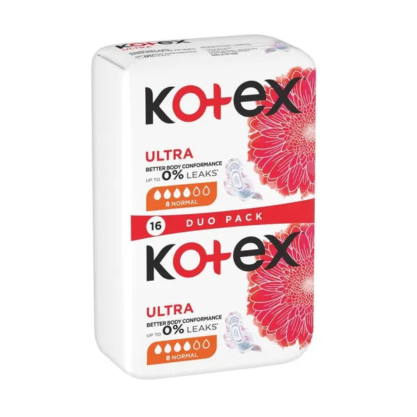 Kotex Ultra Normal Duo pads 5 packs x 16 pcs