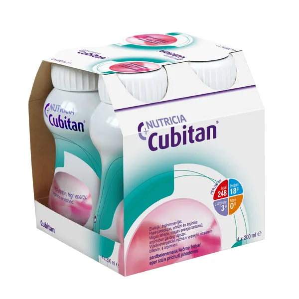 Cubitan with strawberry flavor 4x200 ml