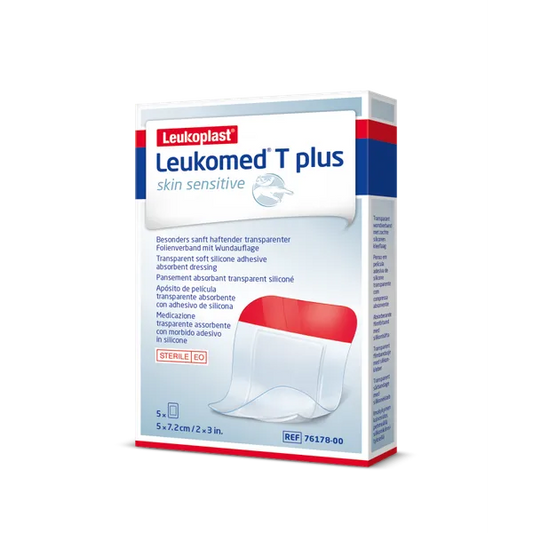 Plaster Leukomed T plus skin sensitive 5x7,2 cm absorbent dressing 5 pcs