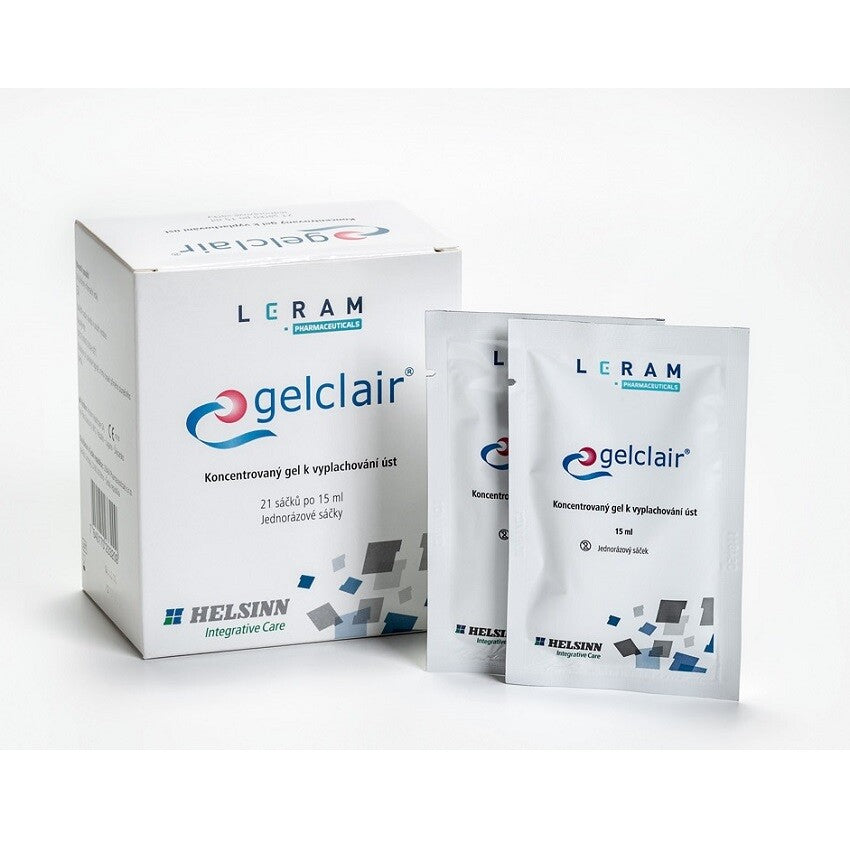 Leram GelClair Concentrated Gel for mouth mucositis treatment 21 sachets x 15ml