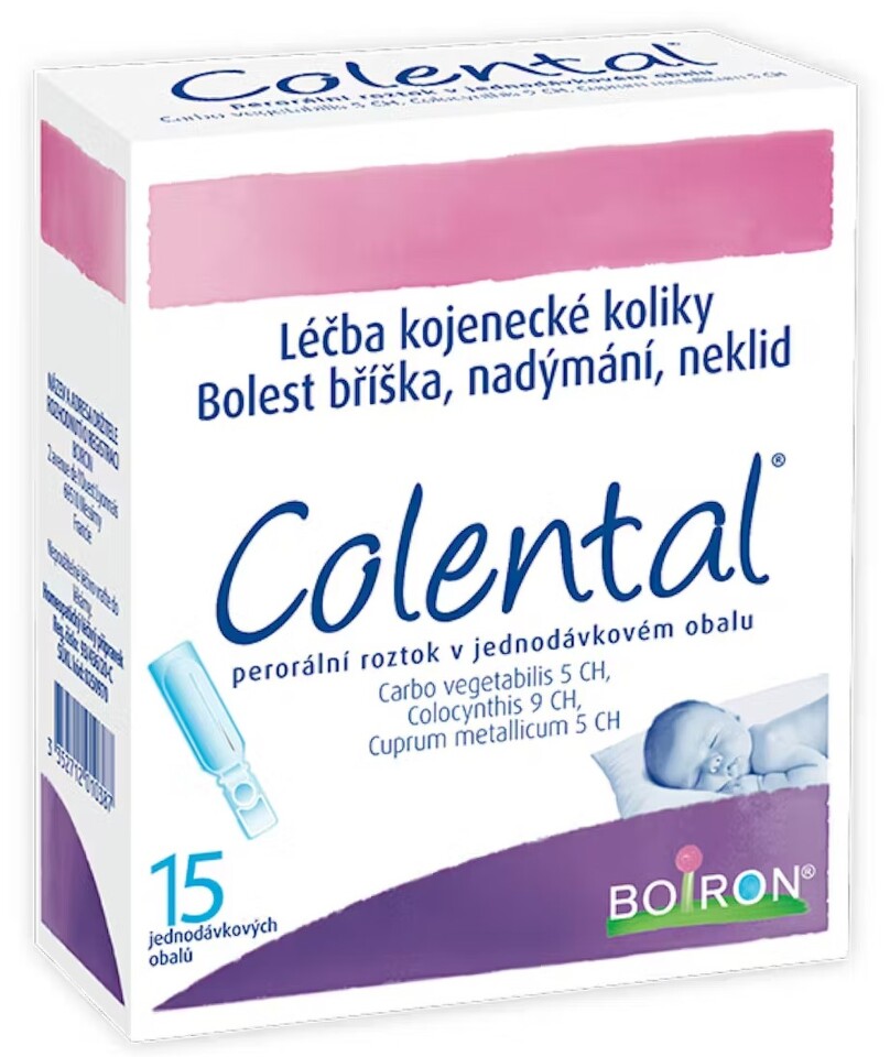 Boiron Colental Baby Oral Solution for abdominal pain, bloating and restlessness relief 15 ml