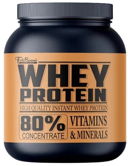 FitBoom Whey Protein 80% Concentrate 2250 g chocolate flavor