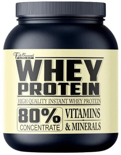 FitBoom Whey Protein 80% Concentrate 2250 g salted caramel flavor